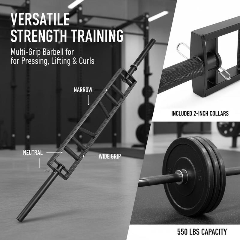 Multi-Grip Weightlifting Rod 8 - Heavy Equipment Safety Training ulasan dan harga