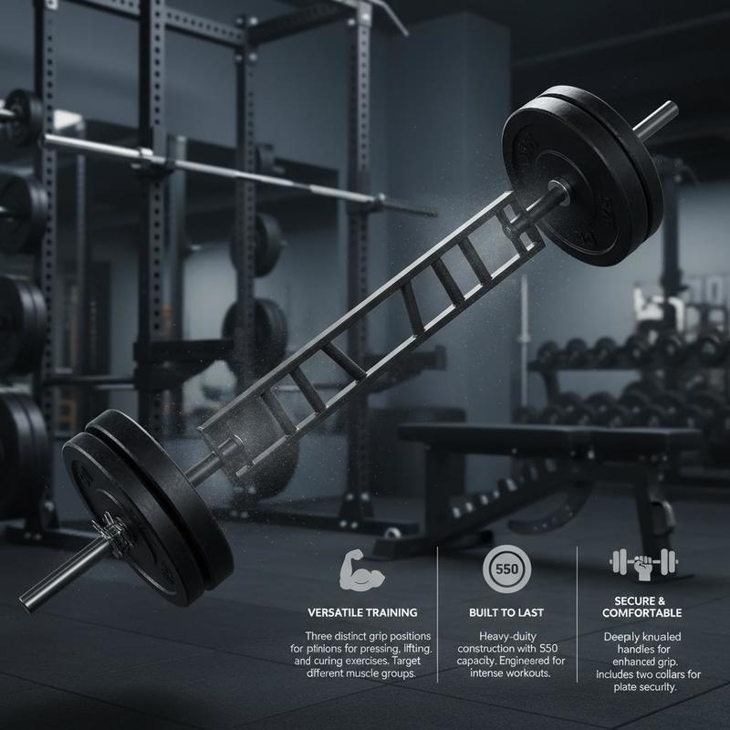 Multi-Grip Weightlifting Rod 8 - Heavy Equipment Safety Training ulasan dan harga