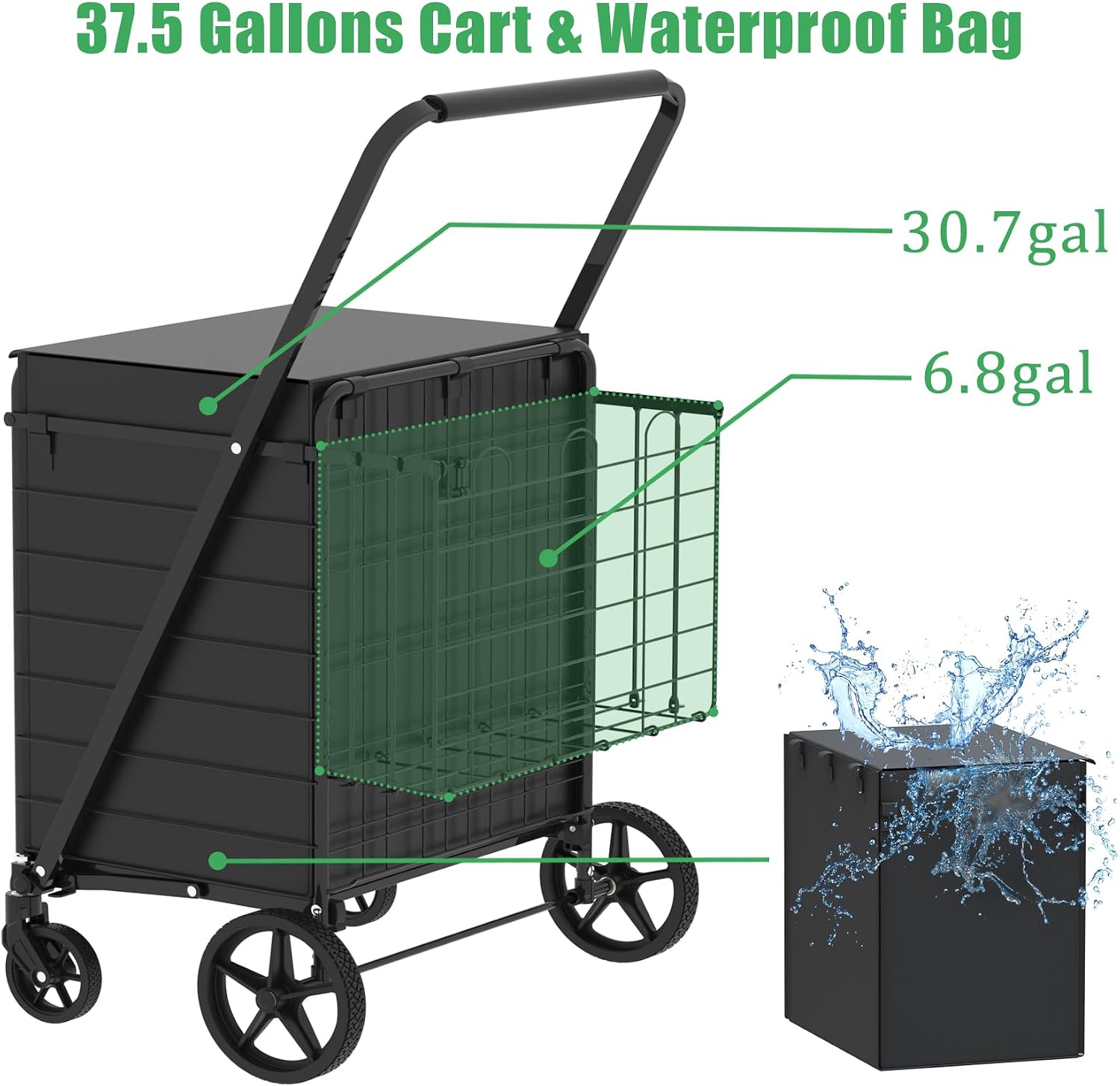Heavy Duty Folding Shopping Ca - Heavy Equipment Washing ulasan dan harga