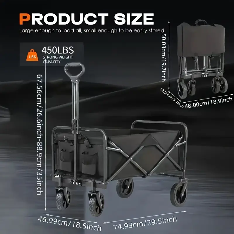 Heavy Duty Collapsible Cart wi - Heavy Equipment Guide ulasan dan harga